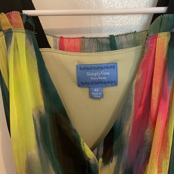 Vera Wang colorful flowy dress! - Picture 5 of 9